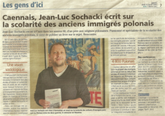 Près de Caen : Jean-Luc Sochacki sort un livre sur les immigrés polonais