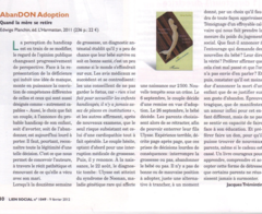 AbanDON Adoption Quand la mère se retire...