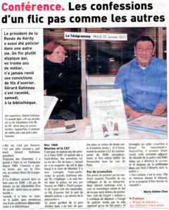 Article paru dans le Télegramme de Brest