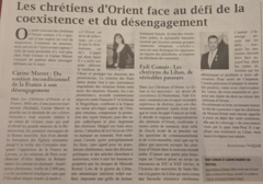 L'Orient le jour, critique par Alexandre Najjar 