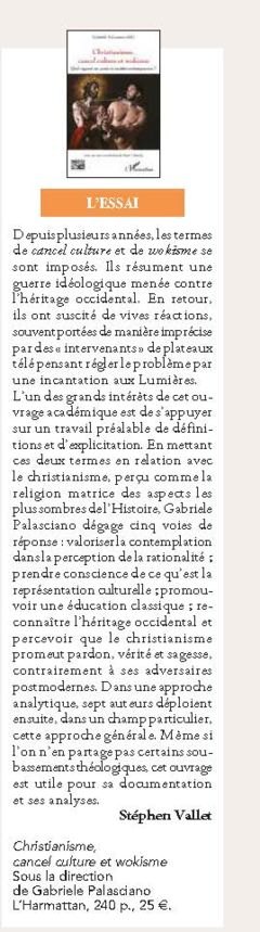 Christianisme, cancel culture et wokisme - L'Homme nouveau, numéro 1843 