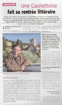 Une Caunettoise fait sa rentrée littéraire