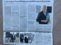 L'ex-maire Yves Métaireau publie ses mémoires