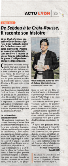 De Sebdou à la Croix-Rousse, il raconte son histoire