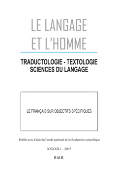 Le Français sur objectifs spécifiques
