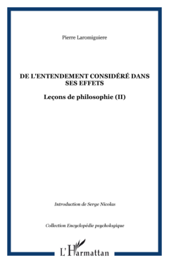 De l'entendement considéré dans ses effets