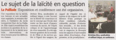 Le sujet de la laïcité en question