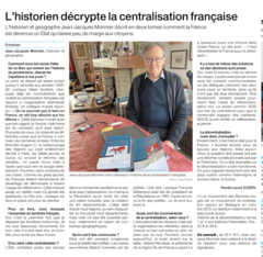 Des Capétiens à aujourd’hui, l’historien breton Jean-Jacques Monnier décrypte la centralisation