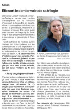 Elle sort le dernier volet de sa trilogie