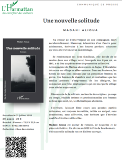 Le nouveau livre de M.Alioua Une Nouvelle Solitude (Entretien)