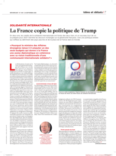 La France copie la politique de Trump