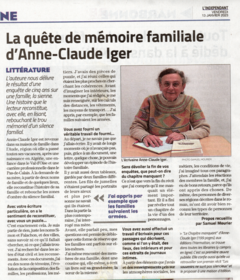 La quête de mémoire familiale d'Anne-Claude Iger