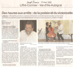 Des heures aux arrêts : de la poésie et du violoncelle