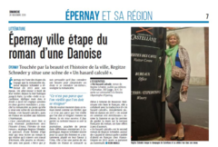 Epernay, ville étape du roman d'une danoise