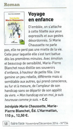 Magazine Faire face