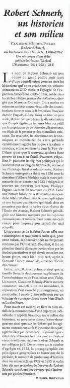 Robert Schnerb, un historien et son milieu