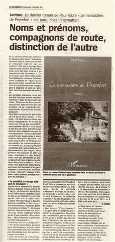 Noms et prénoms, compagnons de route, distinction de l'autre
