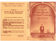 Actualité et spécificité de la pensée classique