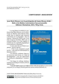 Malte et les Maltais, La formation d’une personnalité - STUDIA UBB GEOGRAPHIA