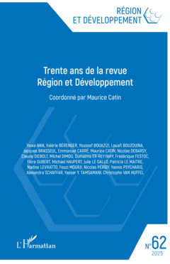 Trente ans de la revue Région et Développement