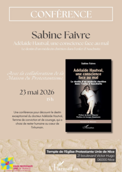 Conférence à l'Eglise protestante unie de Nice 