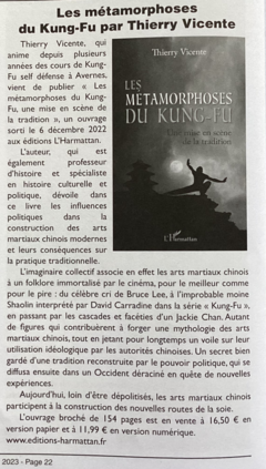Les métamorphoses du Kung-Fu par Thierry Vicente